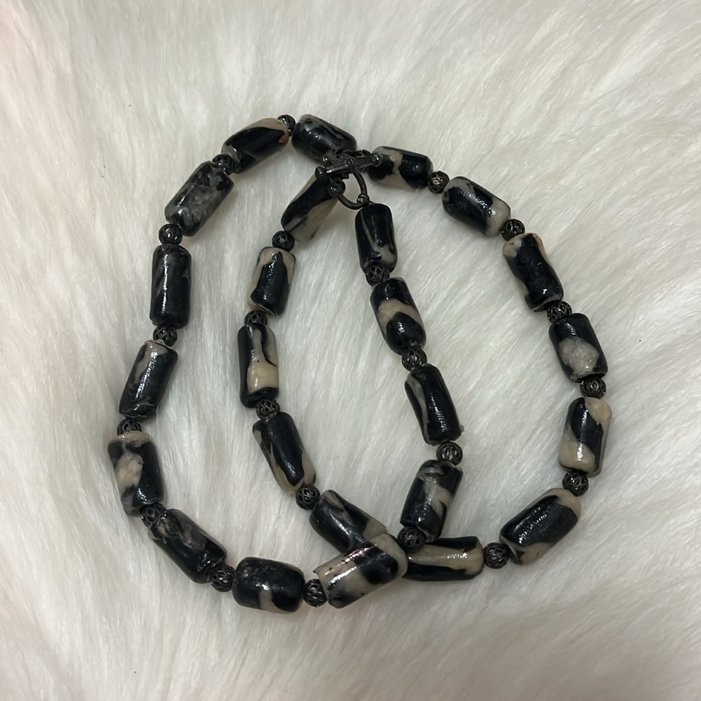 Black And Cream One Of A Kind Unique Boho Unique … - image 2